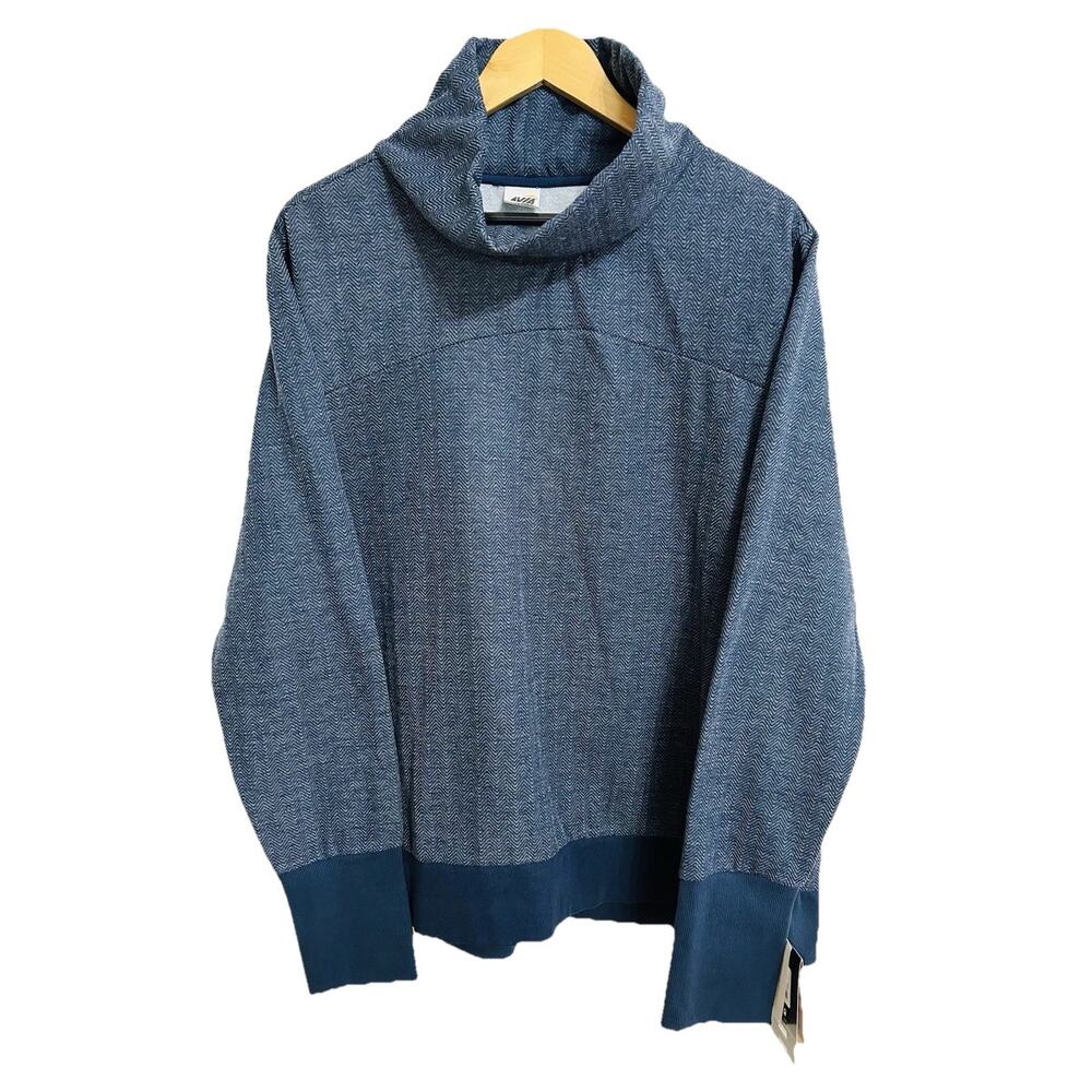Avia pullover turtle neck NWT herringbone lounge wear size XL 16-18